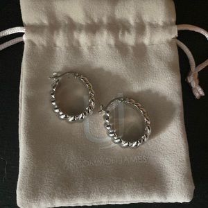 Uncommon James silver hoops